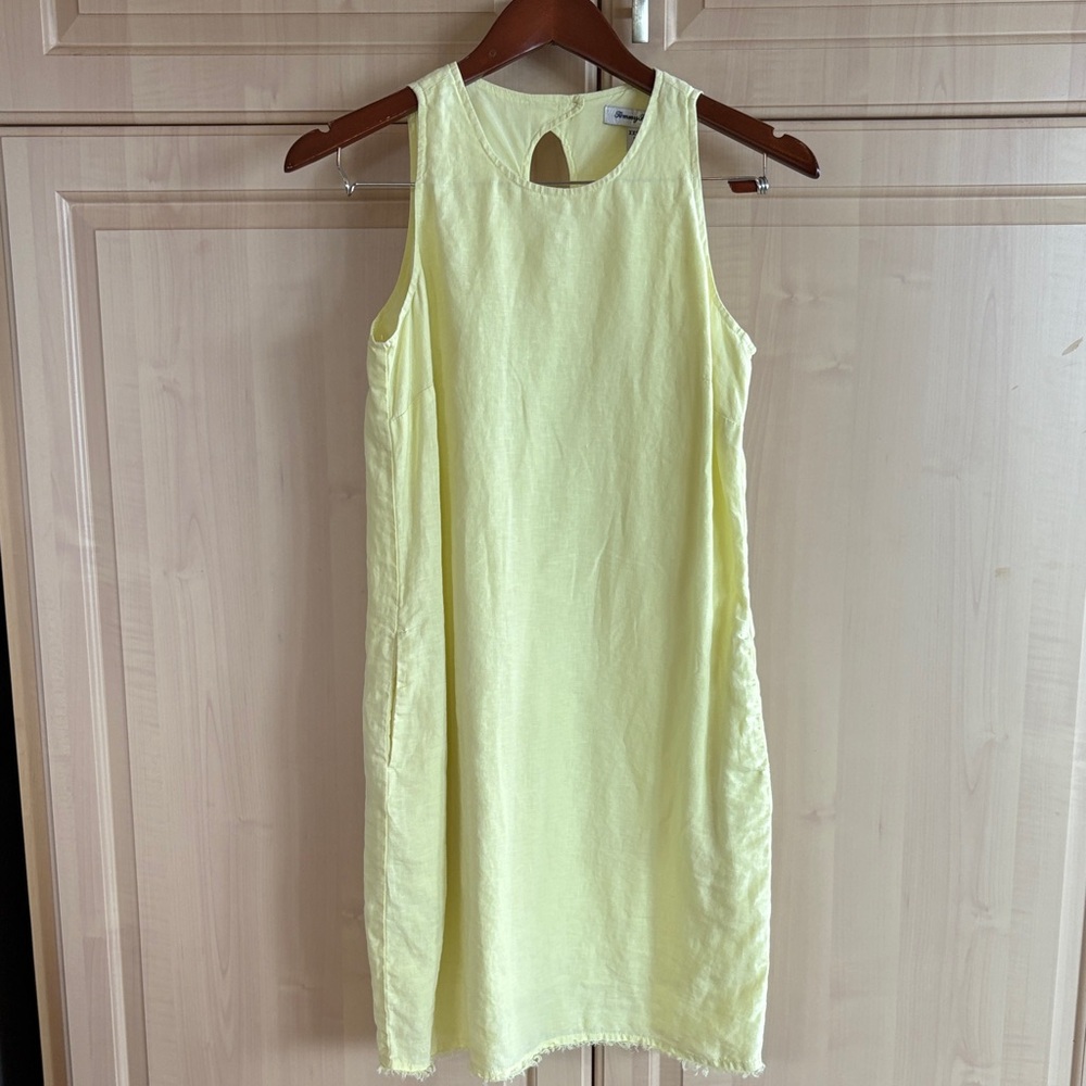 Tommy Bahama Light Yellow Linen Dress